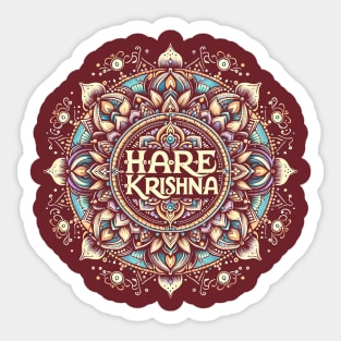 Mandala Hare Krishna Sticker